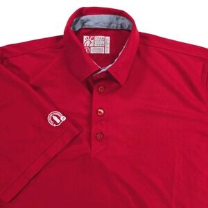 Chick-fil-A Polo Shirt Adult Size XL Red Oobe Team Style Short Sleeve Polyester